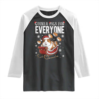 Christmas Guinea Pigs For Everyone Raglan Shirt Funny Cavy Lover Gift - Wonder Print Shop