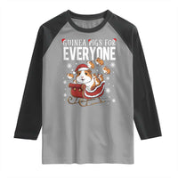 Christmas Guinea Pigs For Everyone Raglan Shirt Funny Cavy Lover Gift - Wonder Print Shop