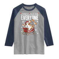 Christmas Guinea Pigs For Everyone Raglan Shirt Funny Cavy Lover Gift - Wonder Print Shop