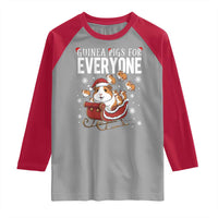 Christmas Guinea Pigs For Everyone Raglan Shirt Funny Cavy Lover Gift - Wonder Print Shop