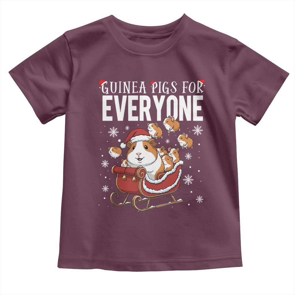 Christmas Guinea Pigs For Everyone Toddler T Shirt Funny Cavy Lover Gift - Wonder Print Shop