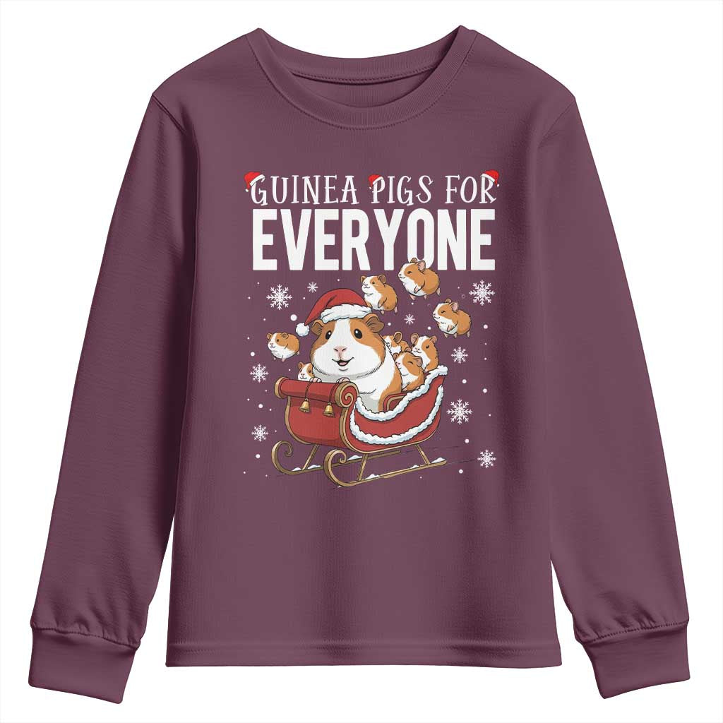 Christmas Guinea Pigs For Everyone Youth Sweatshirt Funny Cavy Lover Gift - Wonder Print Shop