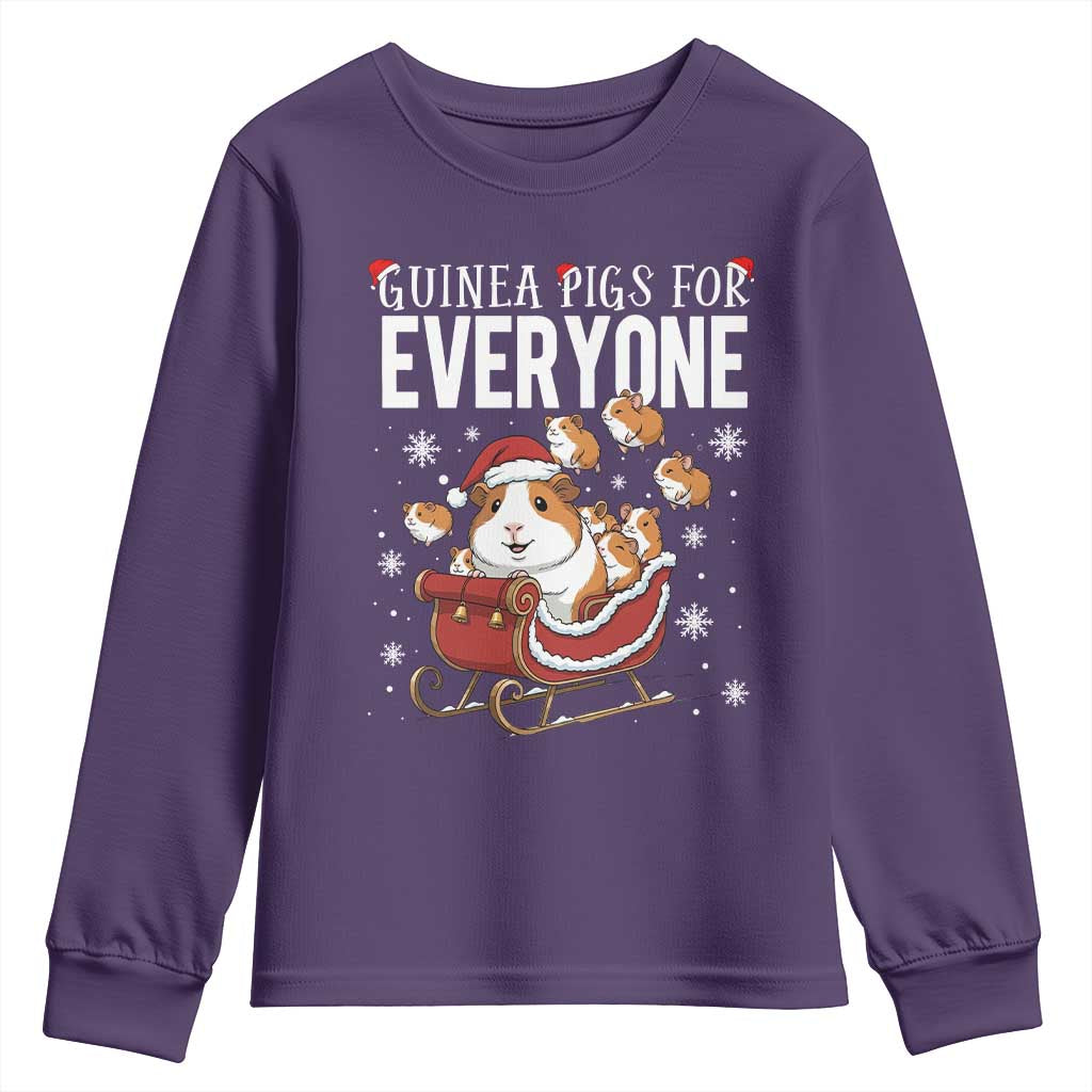 Christmas Guinea Pigs For Everyone Youth Sweatshirt Funny Cavy Lover Gift - Wonder Print Shop