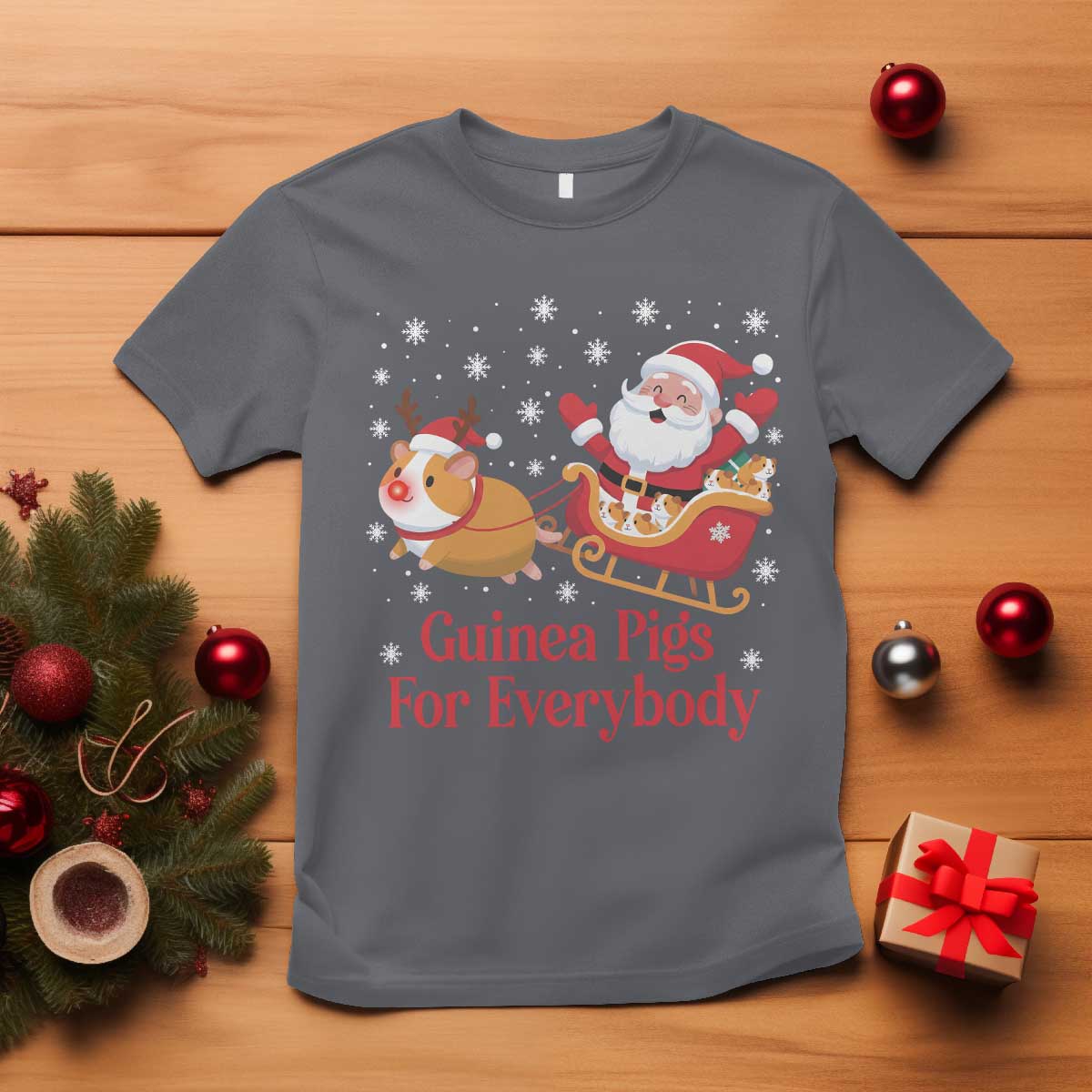 Guinea Pigs For Everybody T Shirt Funny Xmas Gift - Wonder Print Shop