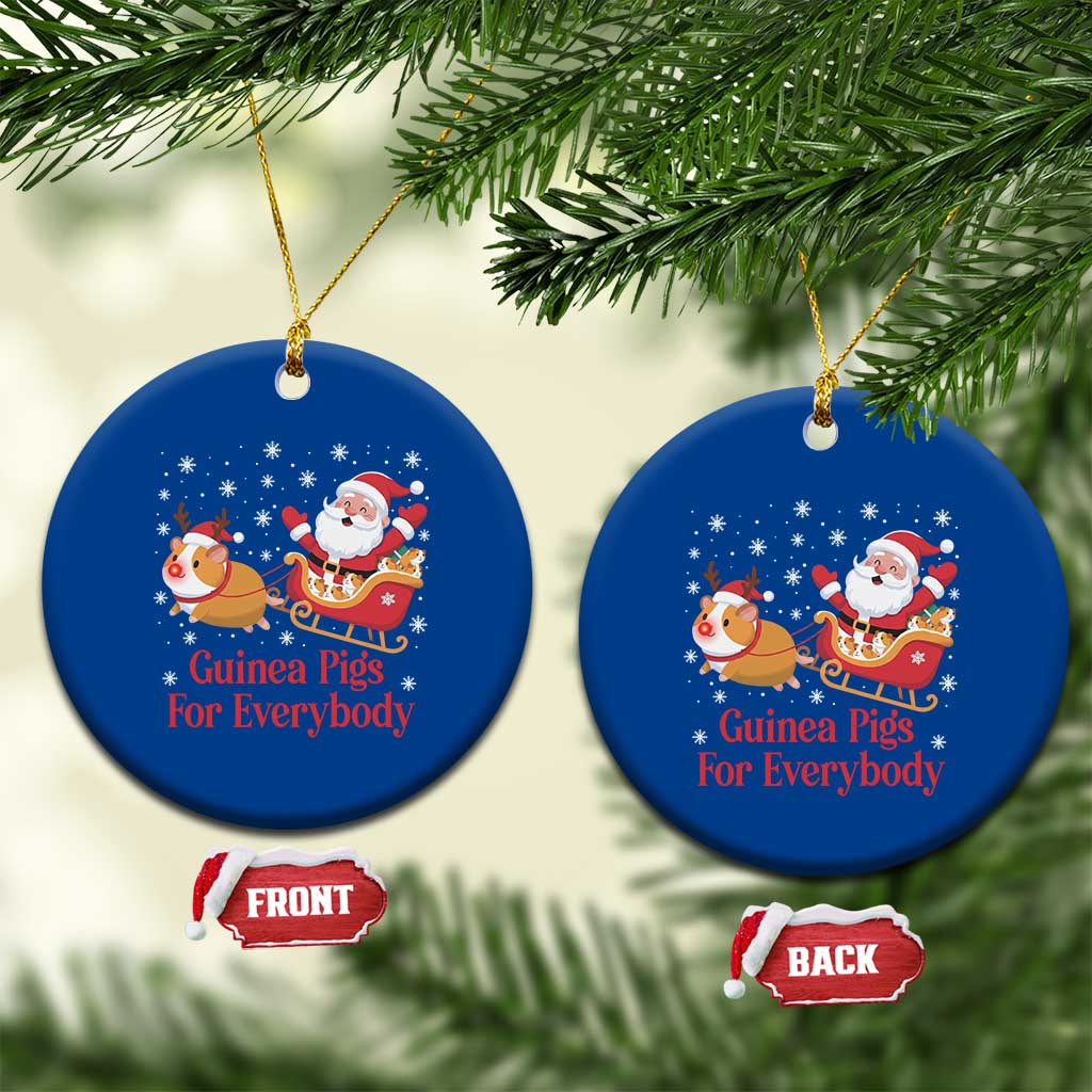 Guinea Pigs For Everybody Ceramic Ornament Funny Xmas Gift - Wonder Print Shop