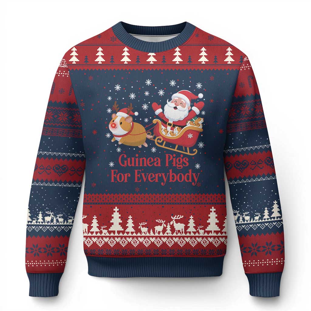 Guinea Pigs For Everybody Ugly Christmas Sweater Funny Xmas Gift - Wonder Print Shop