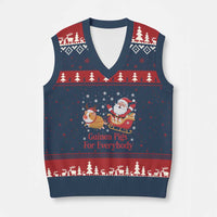 Guinea Pigs For Everybody V-Neck Knit Sweater Vest Funny Xmas Gift - Wonder Print Shop