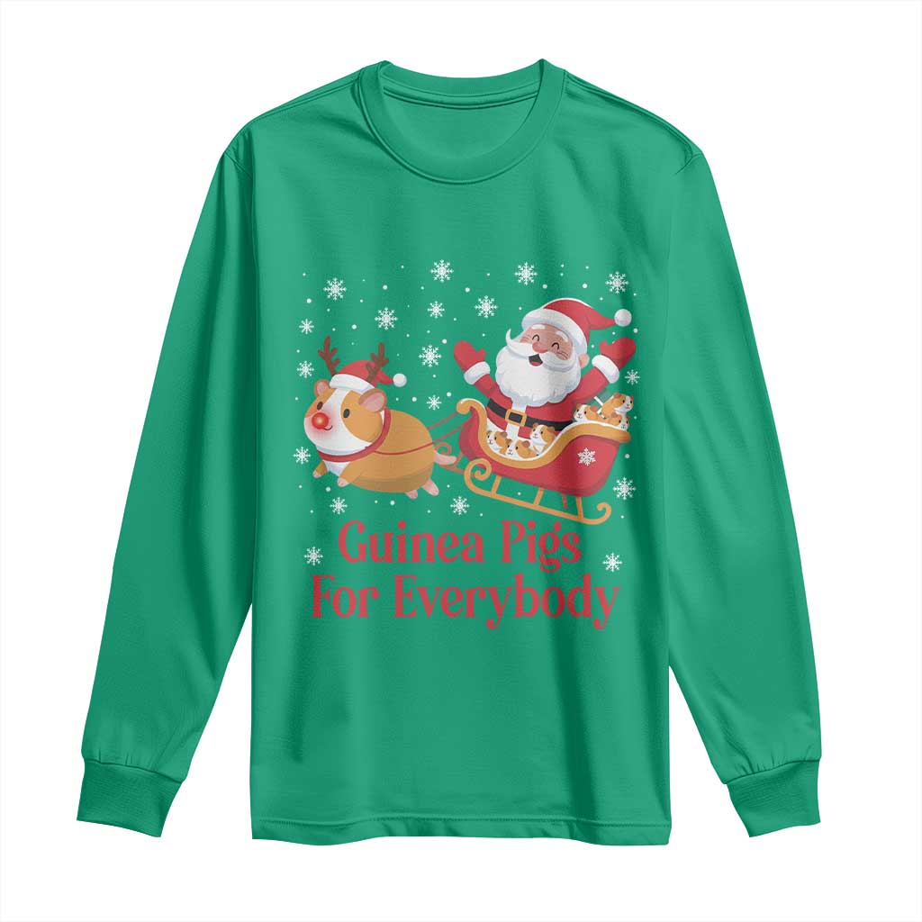 Guinea Pigs For Everybody Long Sleeve Shirt Funny Xmas Gift - Wonder Print Shop