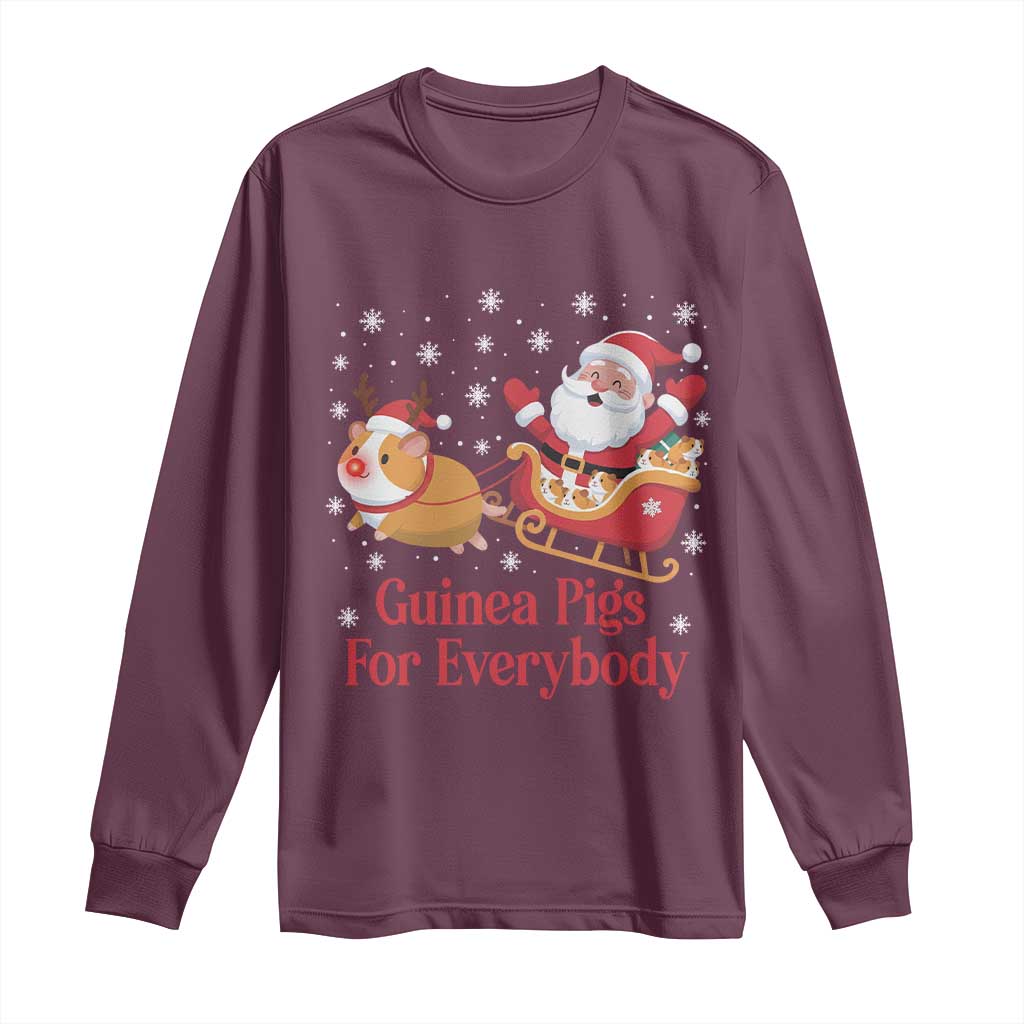 Guinea Pigs For Everybody Long Sleeve Shirt Funny Xmas Gift - Wonder Print Shop