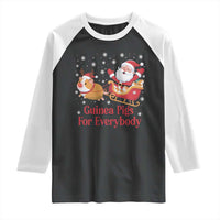 Guinea Pigs For Everybody Raglan Shirt Funny Xmas Gift - Wonder Print Shop