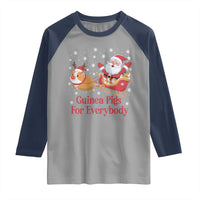 Guinea Pigs For Everybody Raglan Shirt Funny Xmas Gift - Wonder Print Shop