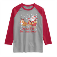 Guinea Pigs For Everybody Raglan Shirt Funny Xmas Gift - Wonder Print Shop