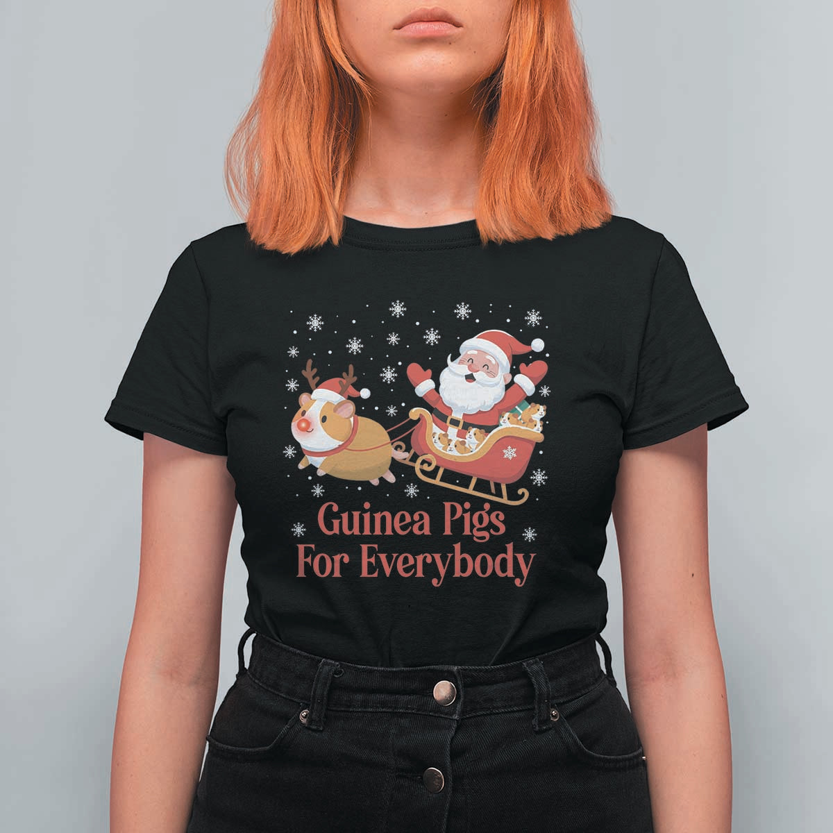 Guinea Pigs For Everybody T Shirt For Women Funny Xmas Gift - Wonder Print Shop