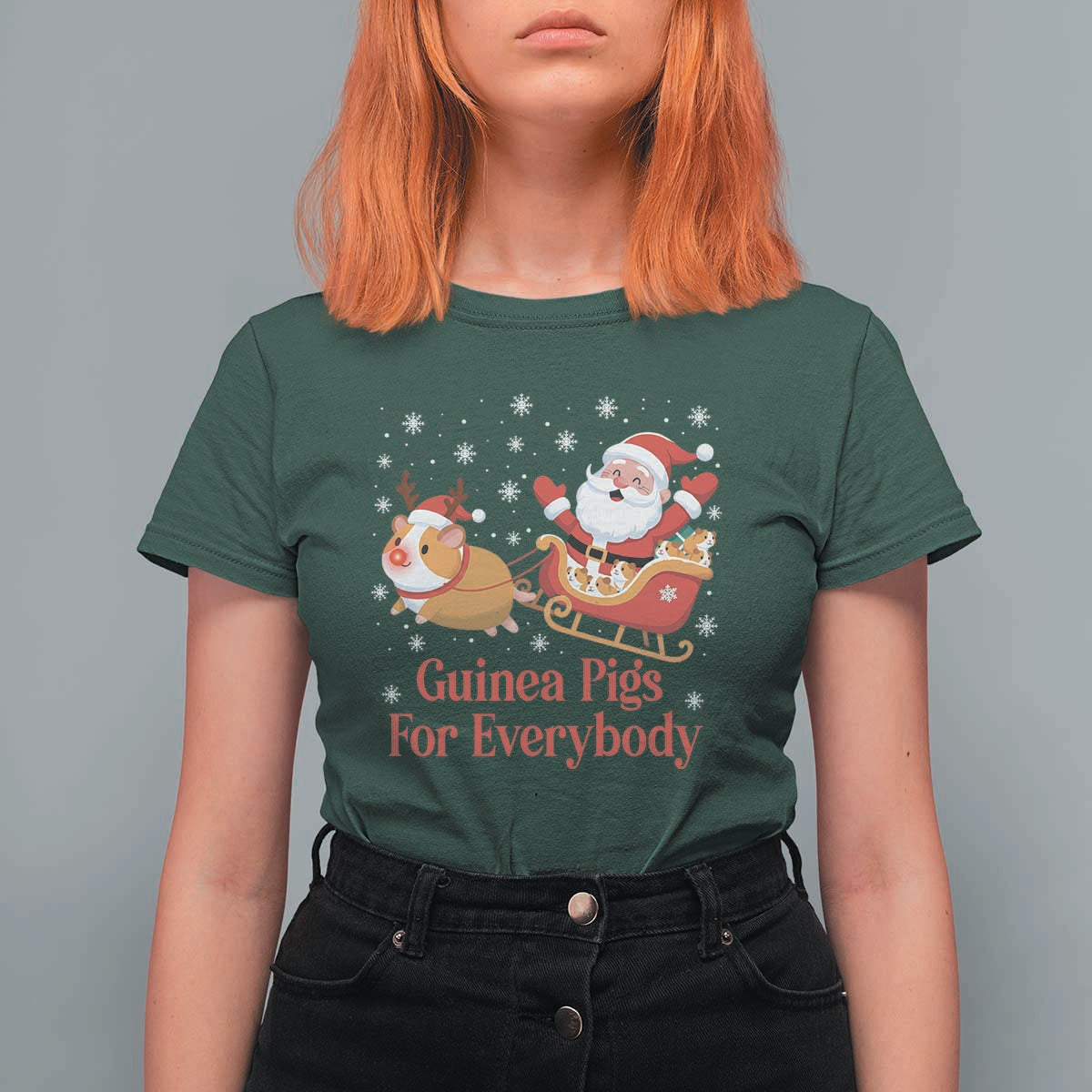 Guinea Pigs For Everybody T Shirt For Women Funny Xmas Gift - Wonder Print Shop