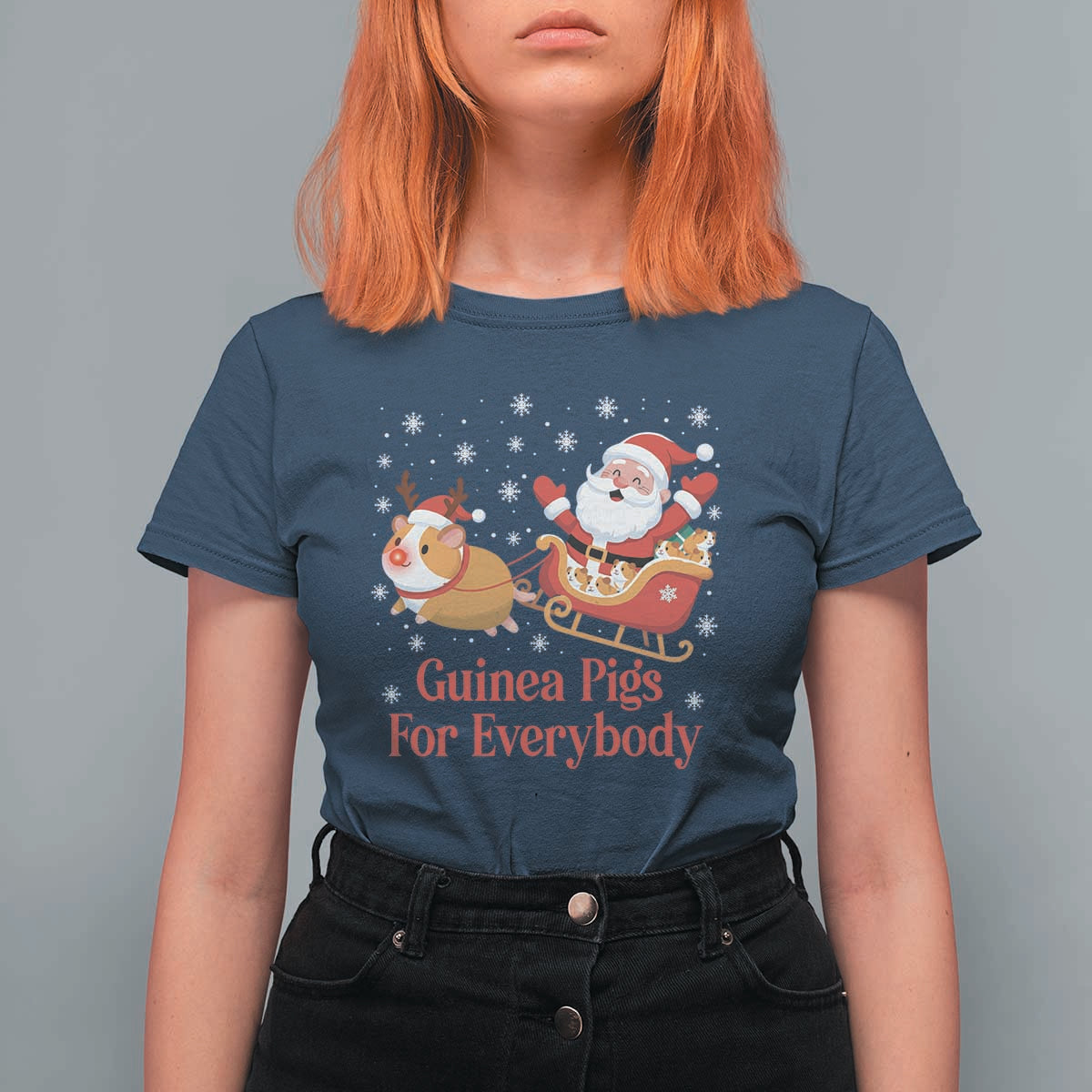 Guinea Pigs For Everybody T Shirt For Women Funny Xmas Gift - Wonder Print Shop