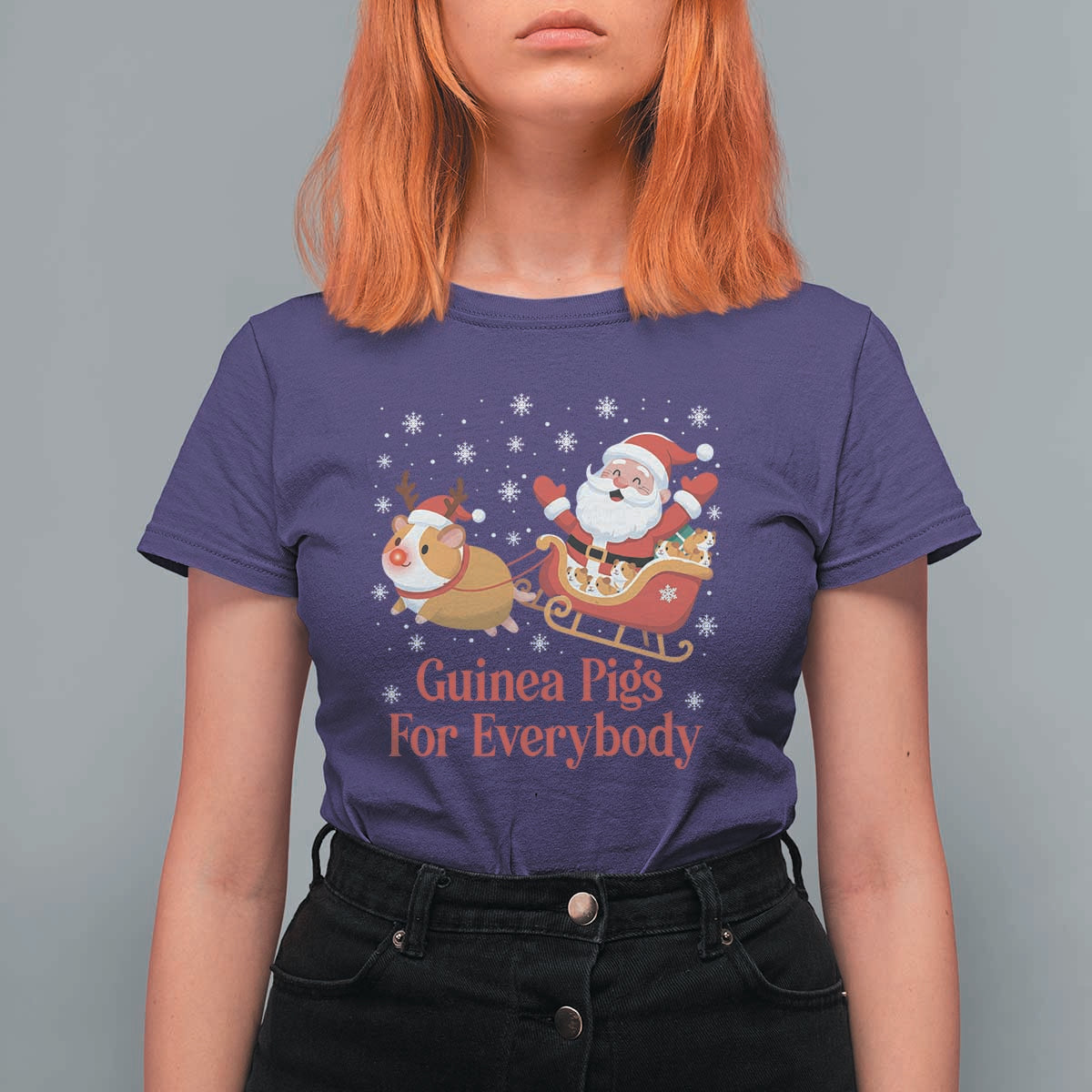 Guinea Pigs For Everybody T Shirt For Women Funny Xmas Gift - Wonder Print Shop