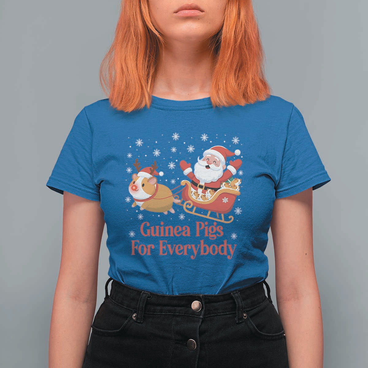 Guinea Pigs For Everybody T Shirt For Women Funny Xmas Gift - Wonder Print Shop