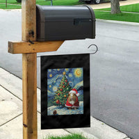Santa Guinea Pig Starry Night Inspired Garden Flag Funny Christmas Gift - Wonder Print Shop