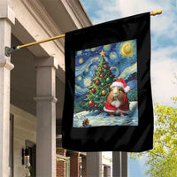 Santa Guinea Pig Starry Night Inspired Garden Flag Funny Christmas Gift - Wonder Print Shop