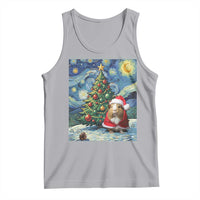 Santa Guinea Pig Starry Night Inspired Tank Top Funny Christmas Gift - Wonder Print Shop