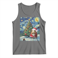 Santa Guinea Pig Starry Night Inspired Tank Top Funny Christmas Gift - Wonder Print Shop