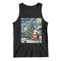 Santa Guinea Pig Starry Night Inspired Tank Top Funny Christmas Gift - Wonder Print Shop