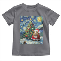 Santa Guinea Pig Starry Night Inspired Toddler T Shirt Funny Christmas Gift - Wonder Print Shop