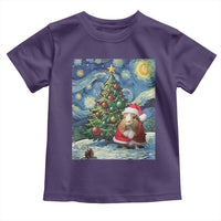 Santa Guinea Pig Starry Night Inspired Toddler T Shirt Funny Christmas Gift - Wonder Print Shop