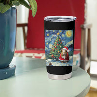 Santa Guinea Pig Starry Night Inspired Tumbler Cup Funny Christmas Gift - Wonder Print Shop