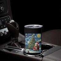 Santa Guinea Pig Starry Night Inspired Tumbler Cup Funny Christmas Gift - Wonder Print Shop