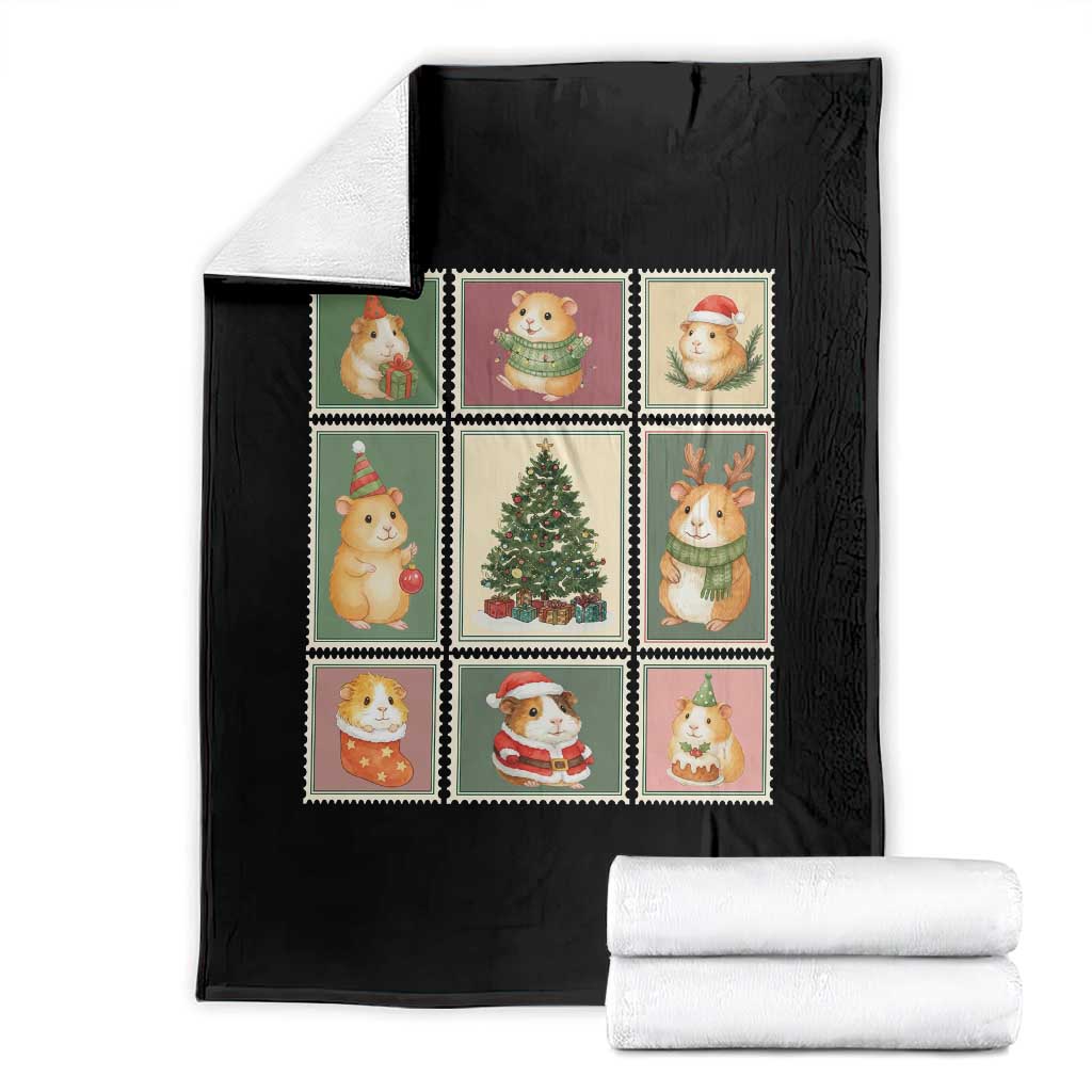 Tis The Season To Be Wheeky Throw Blanket Christmas Guinea Pig Gift - Wonder Print Shop