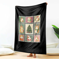 Tis The Season To Be Wheeky Throw Blanket Christmas Guinea Pig Gift - Wonder Print Shop