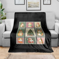 Tis The Season To Be Wheeky Throw Blanket Christmas Guinea Pig Gift - Wonder Print Shop