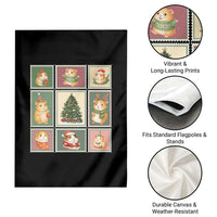 Tis The Season To Be Wheeky Garden Flag Christmas Guinea Pig Gift - Wonder Print Shop