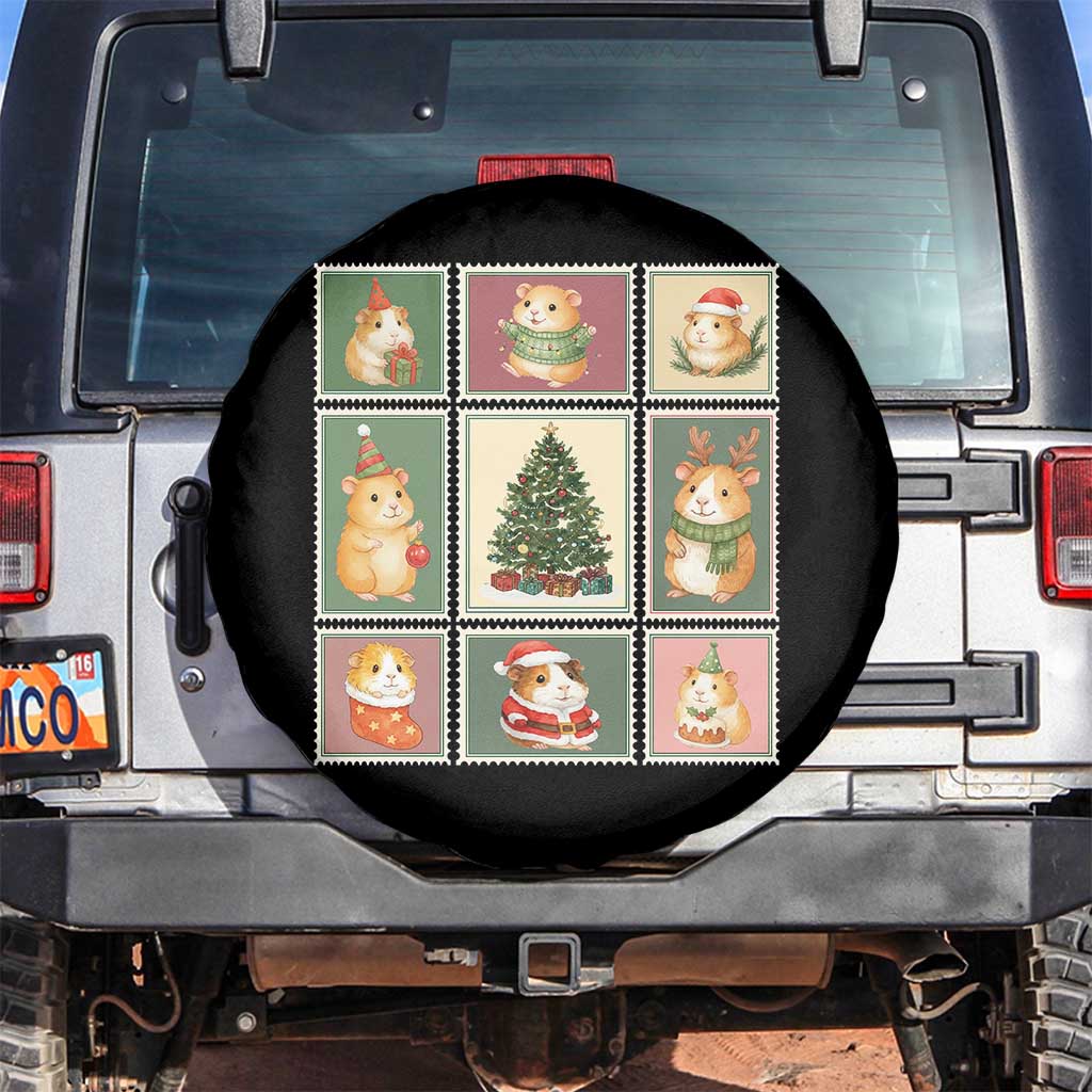 Tis The Season To Be Wheeky Spare Tire Cover Christmas Guinea Pig Gift - Wonder Print Shop