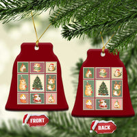 Tis The Season To Be Wheeky Ceramic Ornament Christmas Guinea Pig Gift - Wonder Print Shop