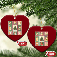 Tis The Season To Be Wheeky Ceramic Ornament Christmas Guinea Pig Gift - Wonder Print Shop