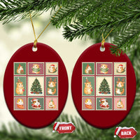 Tis The Season To Be Wheeky Ceramic Ornament Christmas Guinea Pig Gift - Wonder Print Shop