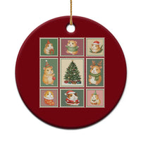 Tis The Season To Be Wheeky Ceramic Ornament Christmas Guinea Pig Gift - Wonder Print Shop