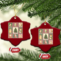 Tis The Season To Be Wheeky Ceramic Ornament Christmas Guinea Pig Gift - Wonder Print Shop