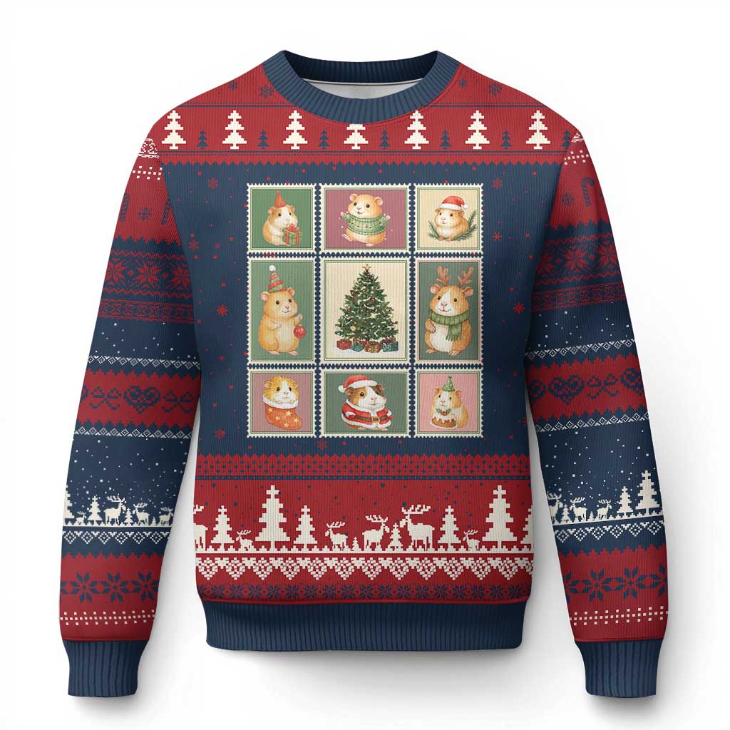 Tis The Season To Be Wheeky Ugly Christmas Sweater Christmas Guinea Pig Gift - Wonder Print Shop