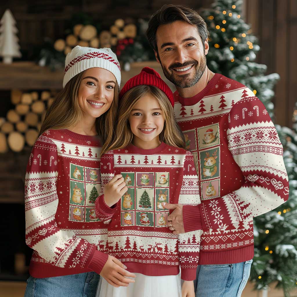 Tis The Season To Be Wheeky Ugly Christmas Sweater Christmas Guinea Pig Gift - Wonder Print Shop