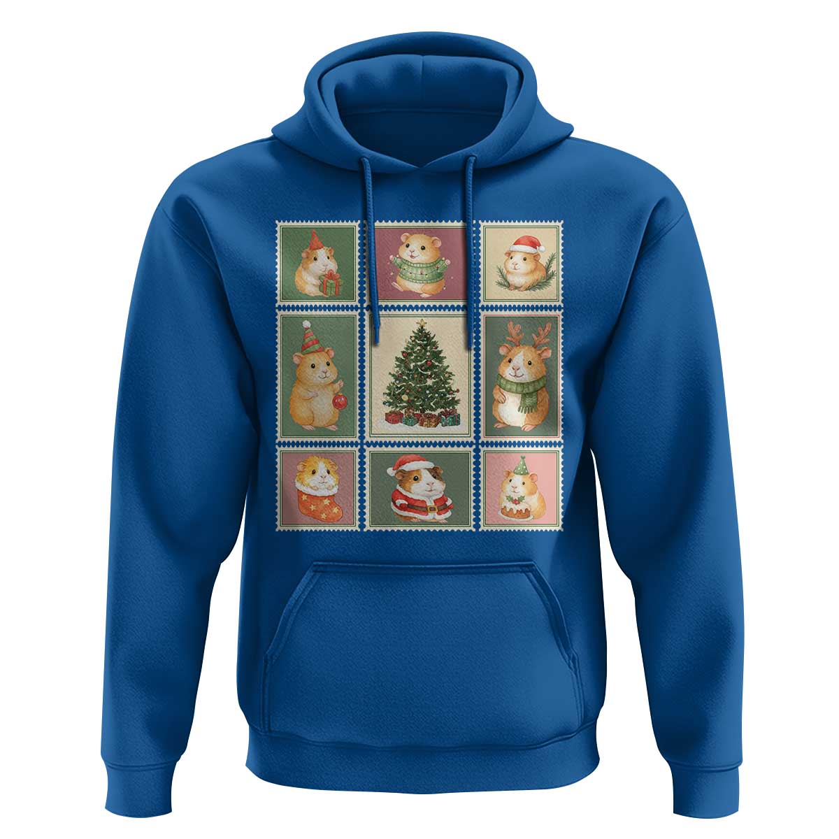 Tis The Season To Be Wheeky Hoodie Christmas Guinea Pig Gift - Wonder Print Shop