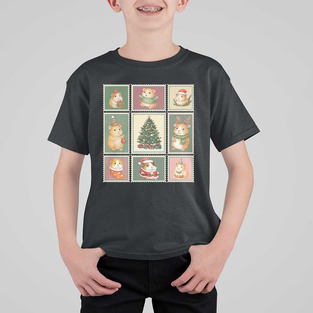 Tis The Season To Be Wheeky T Shirt For Kid Christmas Guinea Pig Gift - Wonder Print Shop