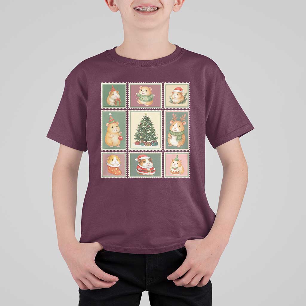 Tis The Season To Be Wheeky T Shirt For Kid Christmas Guinea Pig Gift - Wonder Print Shop