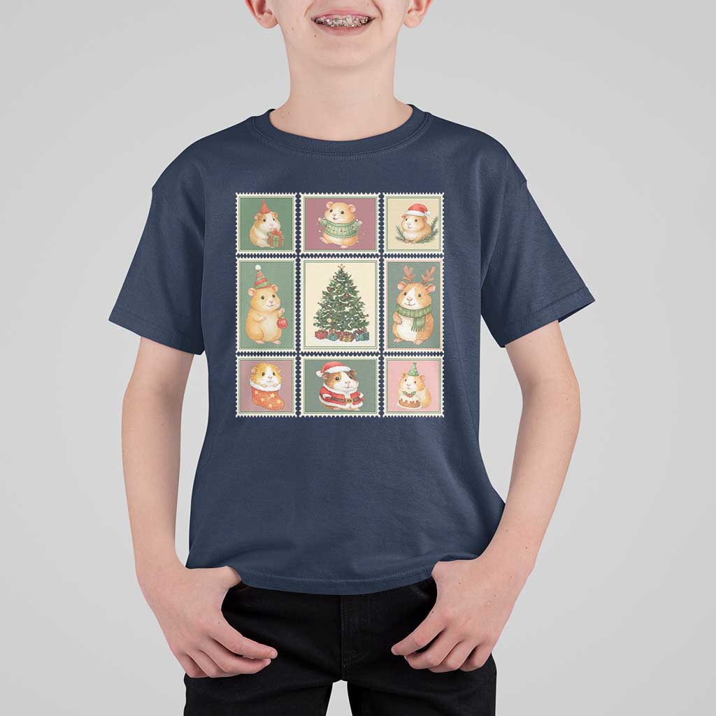 Tis The Season To Be Wheeky T Shirt For Kid Christmas Guinea Pig Gift - Wonder Print Shop