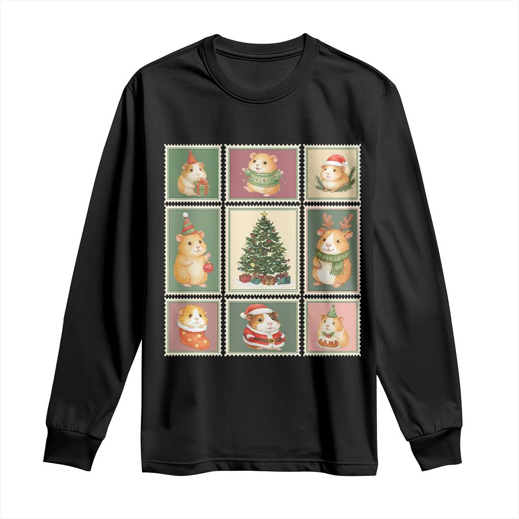 Tis The Season To Be Wheeky Long Sleeve Shirt Christmas Guinea Pig Gift - Wonder Print Shop
