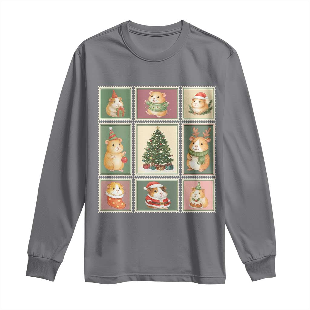 Tis The Season To Be Wheeky Long Sleeve Shirt Christmas Guinea Pig Gift - Wonder Print Shop