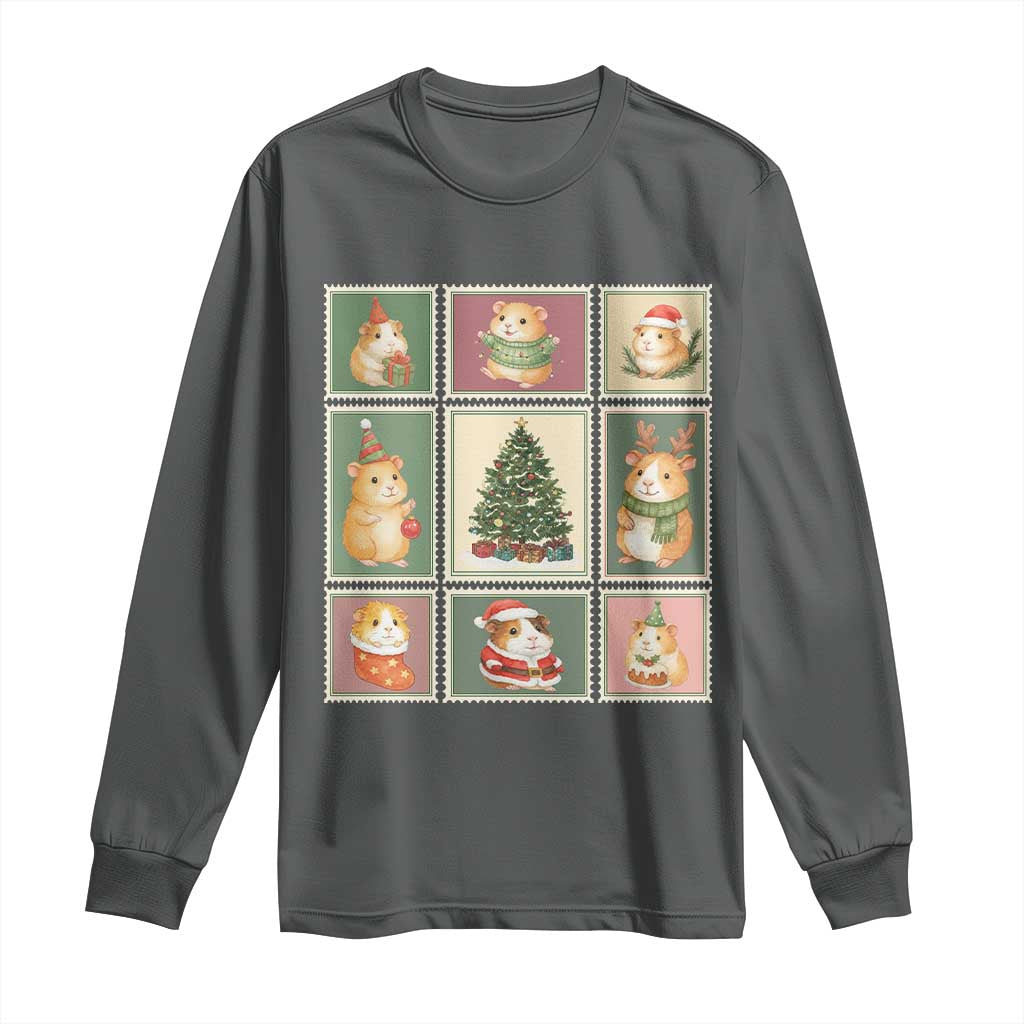 Tis The Season To Be Wheeky Long Sleeve Shirt Christmas Guinea Pig Gift - Wonder Print Shop