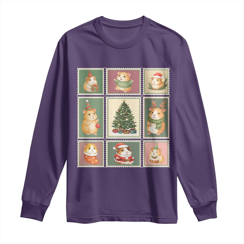 Tis The Season To Be Wheeky Long Sleeve Shirt Christmas Guinea Pig Gift - Wonder Print Shop